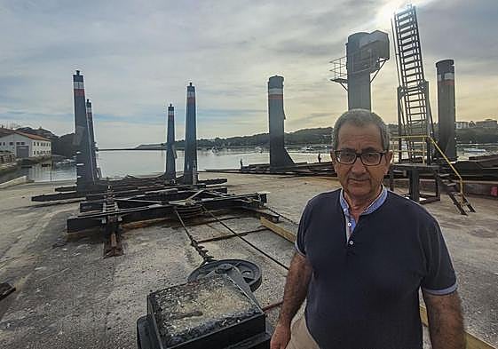 El presidente de la Cofradía de Pescadores, Emilio Bustamante.