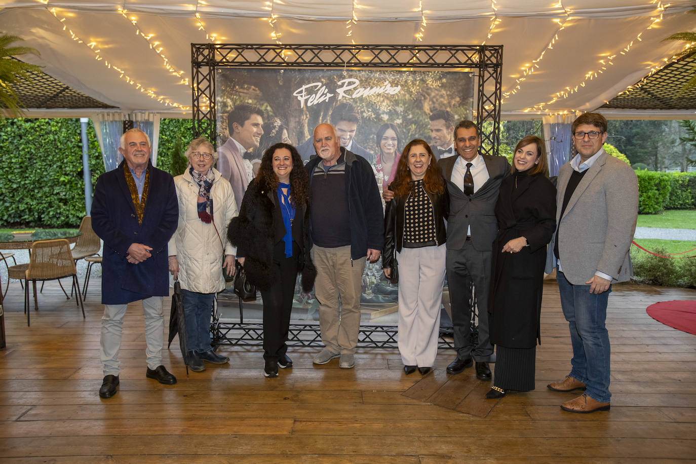 Héctor Moreno, Dorothy Orr, Carmen Ealo, Kenneth Orr, Patricia Chagas, Zamir Chagas, Eva Díez y Manuel Castaño.