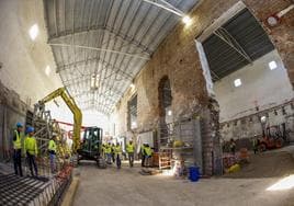 Obras para transformar el recinto de La Lechera en un gran centro cultural.