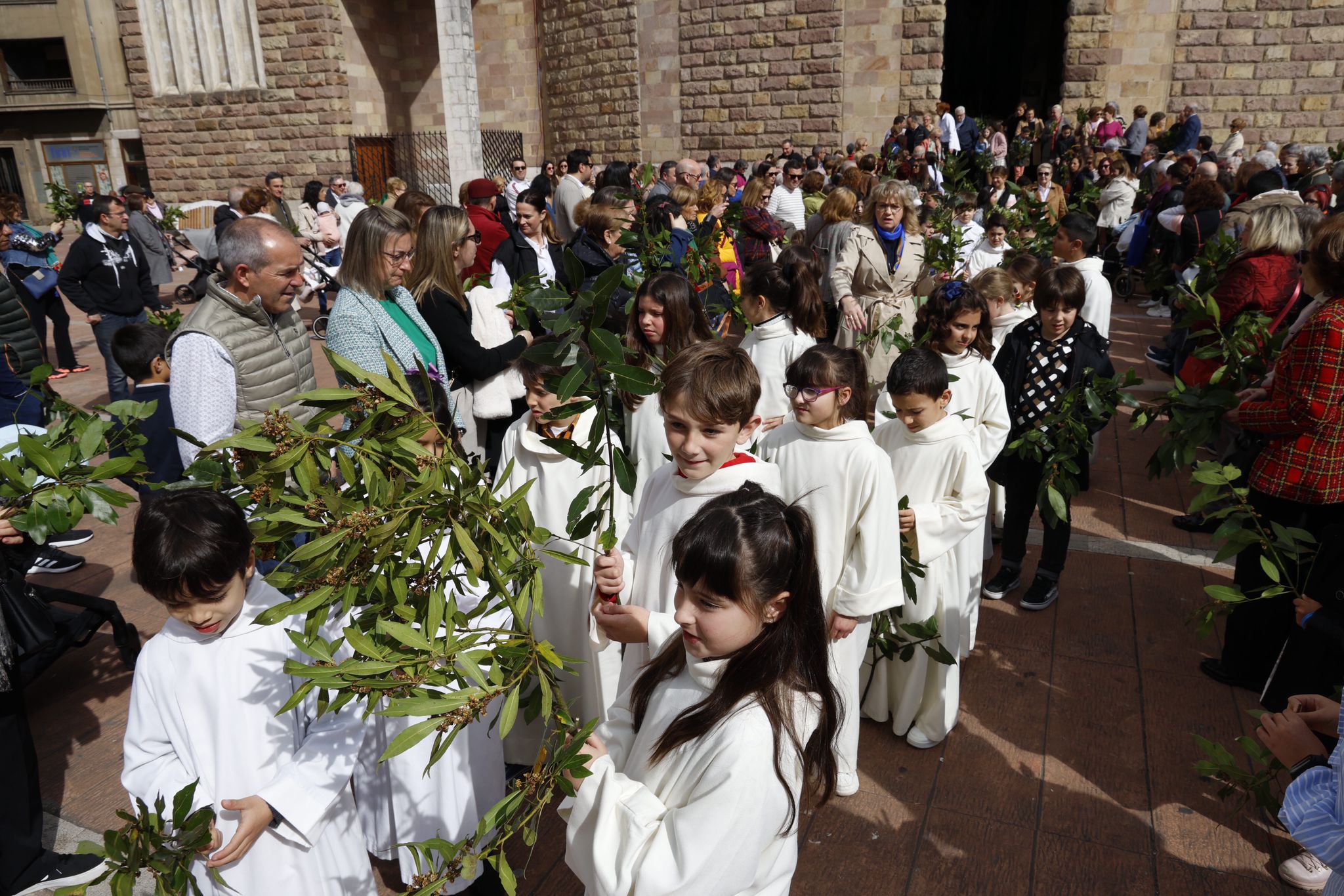 Los niños también participaron en la celebración.