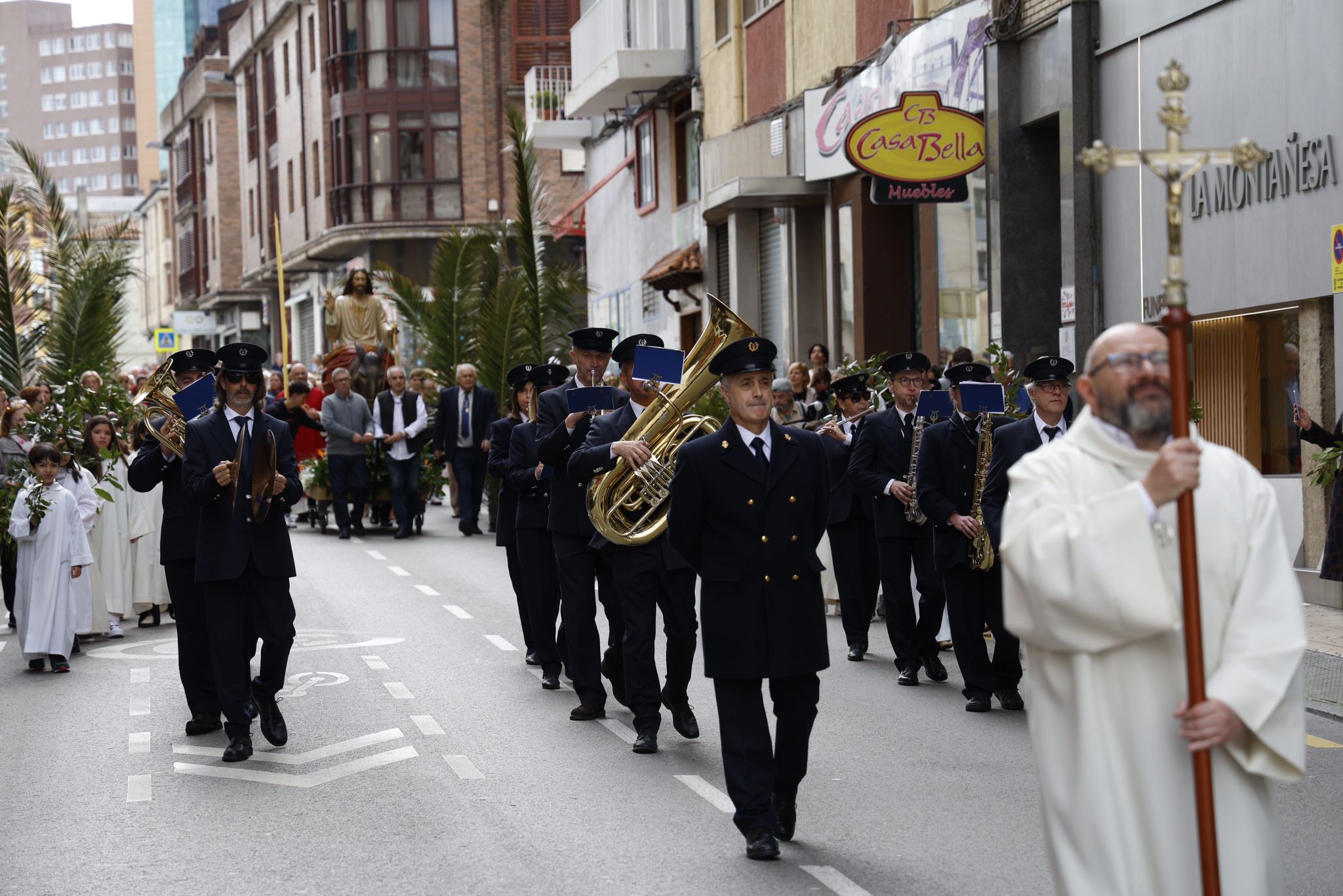 La procesión fue encabezada por la Banda Municipal de Música.