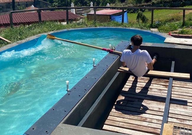 El foso de remo al aire libre es único en Cantabria