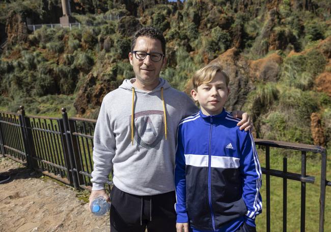 Francisco y su hijo Enrique viajaron desde Málaga.