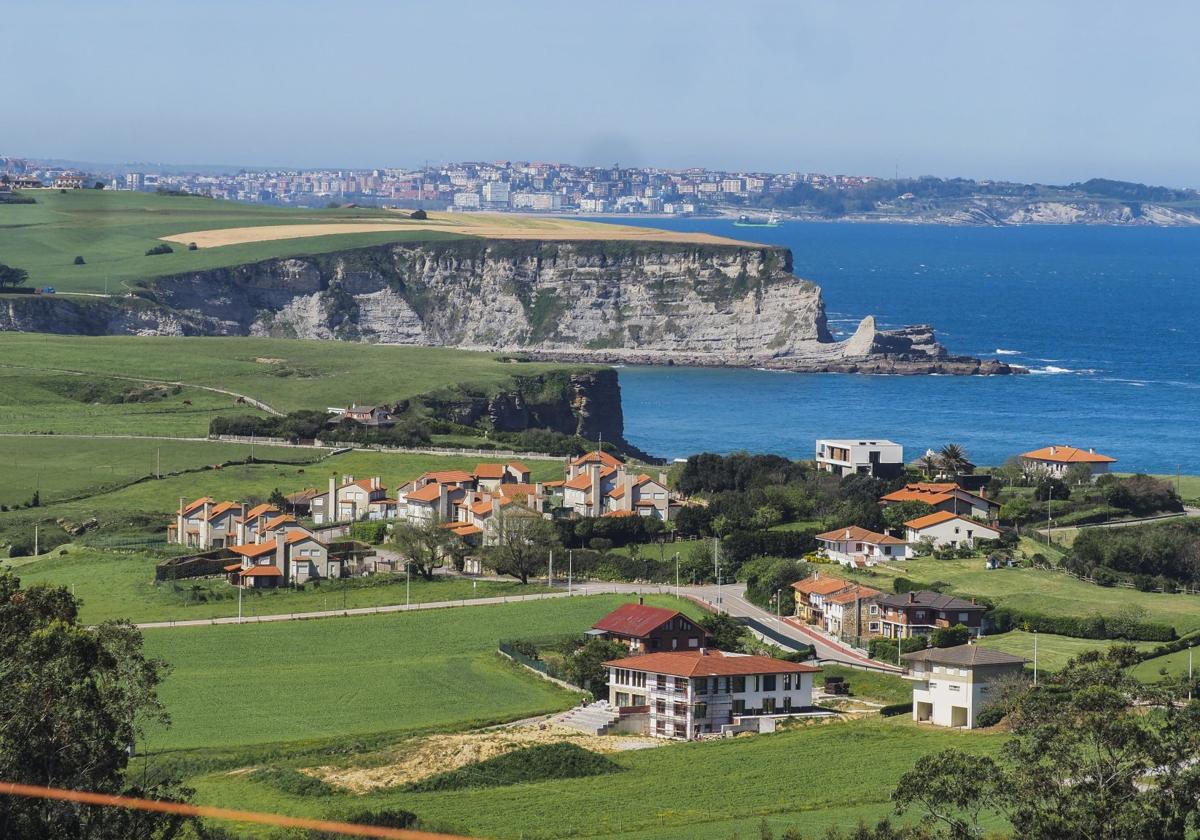 Imagen del pueblo de Galizano, en el municipio de Ribamontán al Mar.