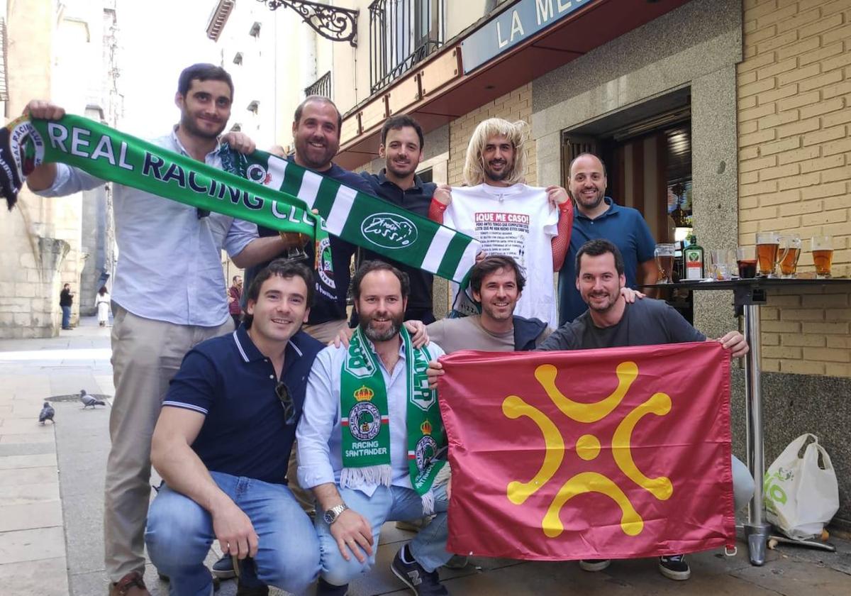 Una despedida cántabra de soltero en el casco viejo burgalés.