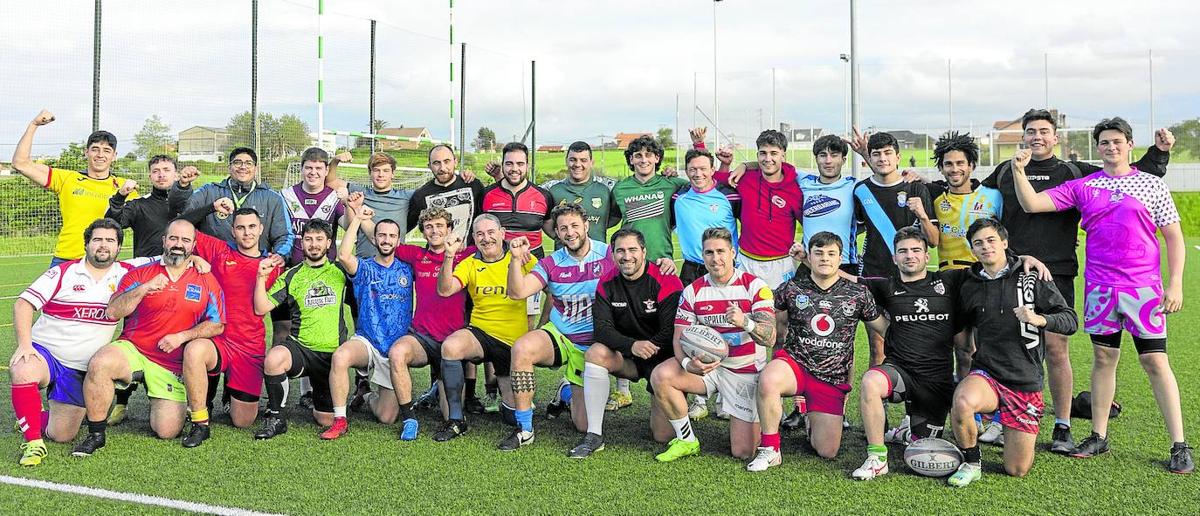 Los jugadores del Blendio Cormorán disputan mañana la final de la Liga Norte, ante los burgaleses del Rugbyaranda.