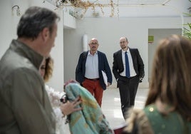 Pascual llega a la comisión parlamentaria junto a Óscar Fernández Torre, director de Planificación.