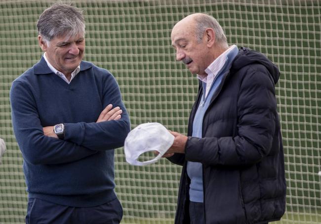 Toni Nadal, con el exdiputado nacional José María Mazón.