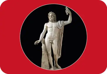 El Dios del Trueno representado a partir del modelo de una escultura romana del siglo I.