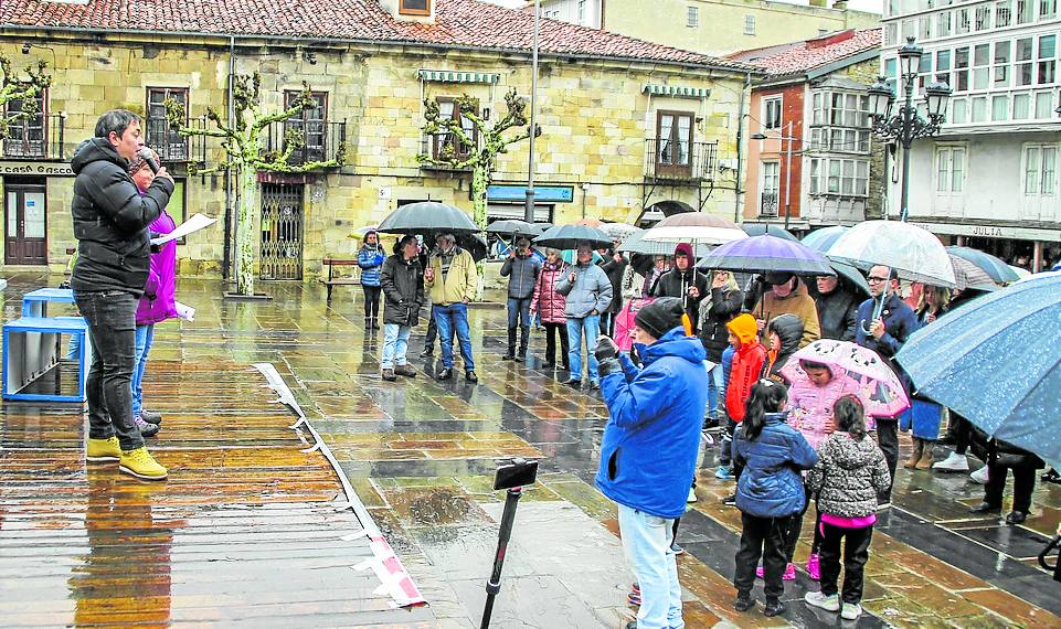 La lluvia condicionó la jornada en Campoo.