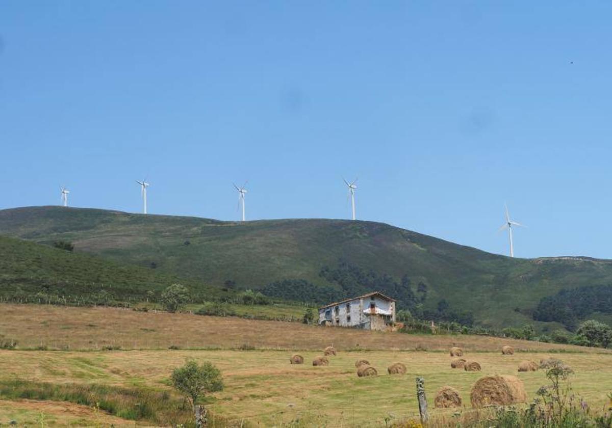 Parque eólico de Cañoneras, en Soba