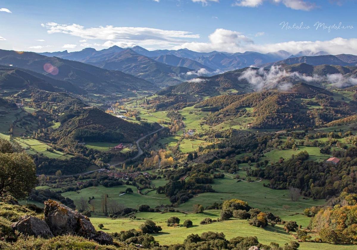 Vista general del valle de Liébana.