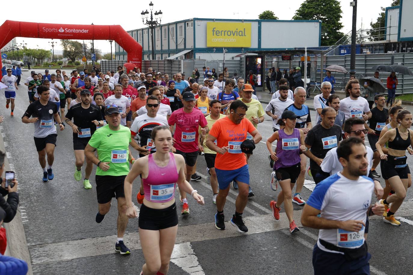 Inicio de la Media Maratón de Santander.