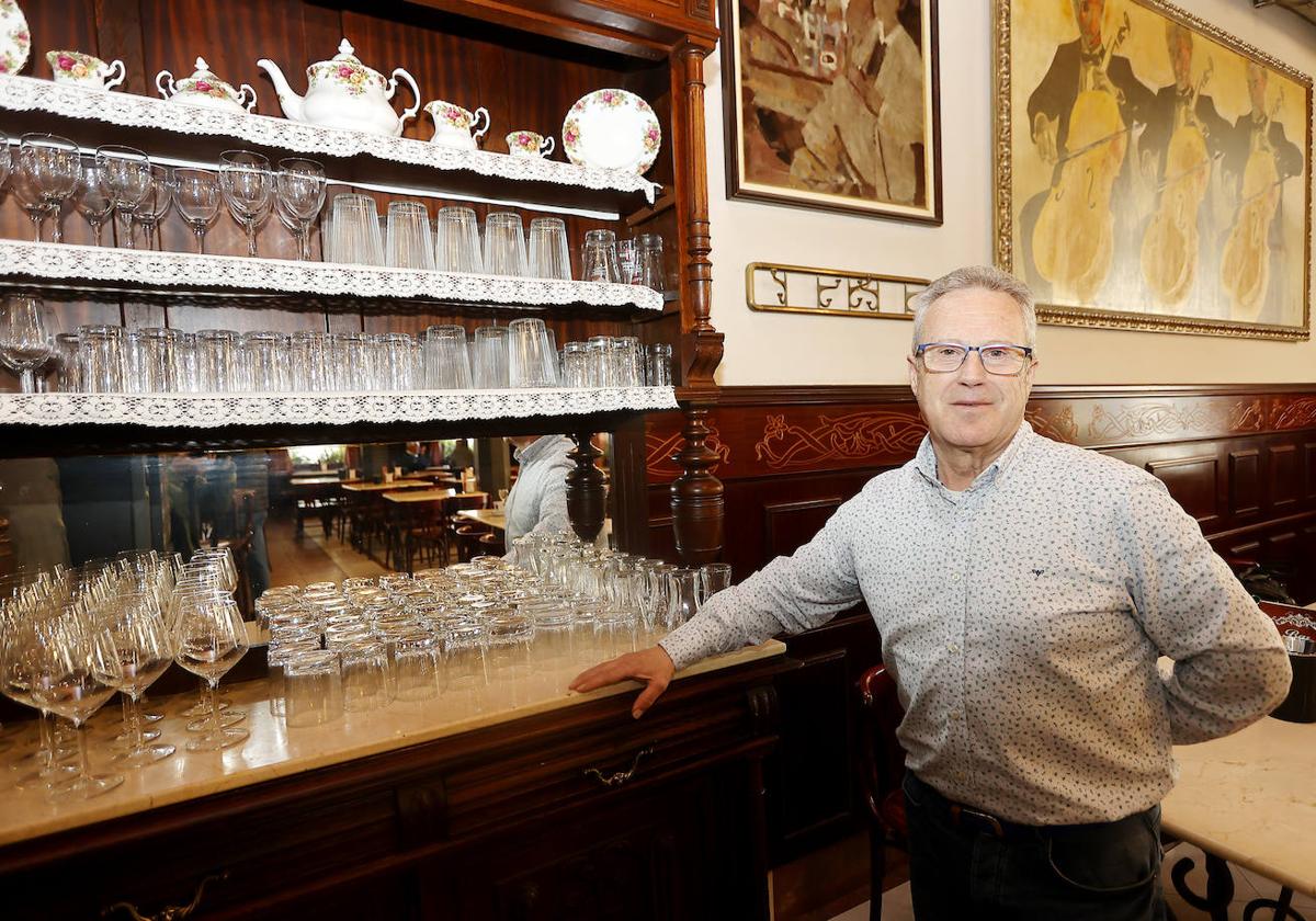 Jose Luis Maté González, en su rincón más querido del Central.