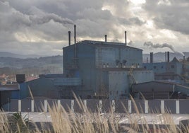 Fábrica de Ferroatlántica en Boo de Guarnizo, en febrero cuando arrancó un segundo horno.