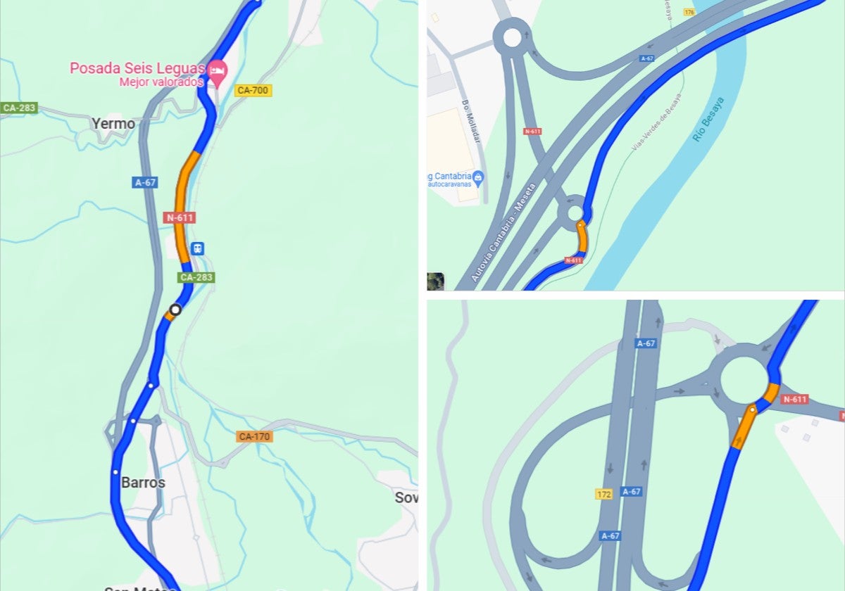 Nuevos cortes en la A-67 por las obras de la autovía en el túnel de Riocorvo