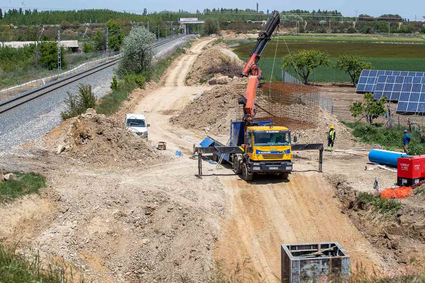 La vía del AVE trascurrirá en paralelo a la del tren convencional en los 1,3 kilómetros del primer tramo empezando por el sur, en la salida de la ciudad de Palencia.