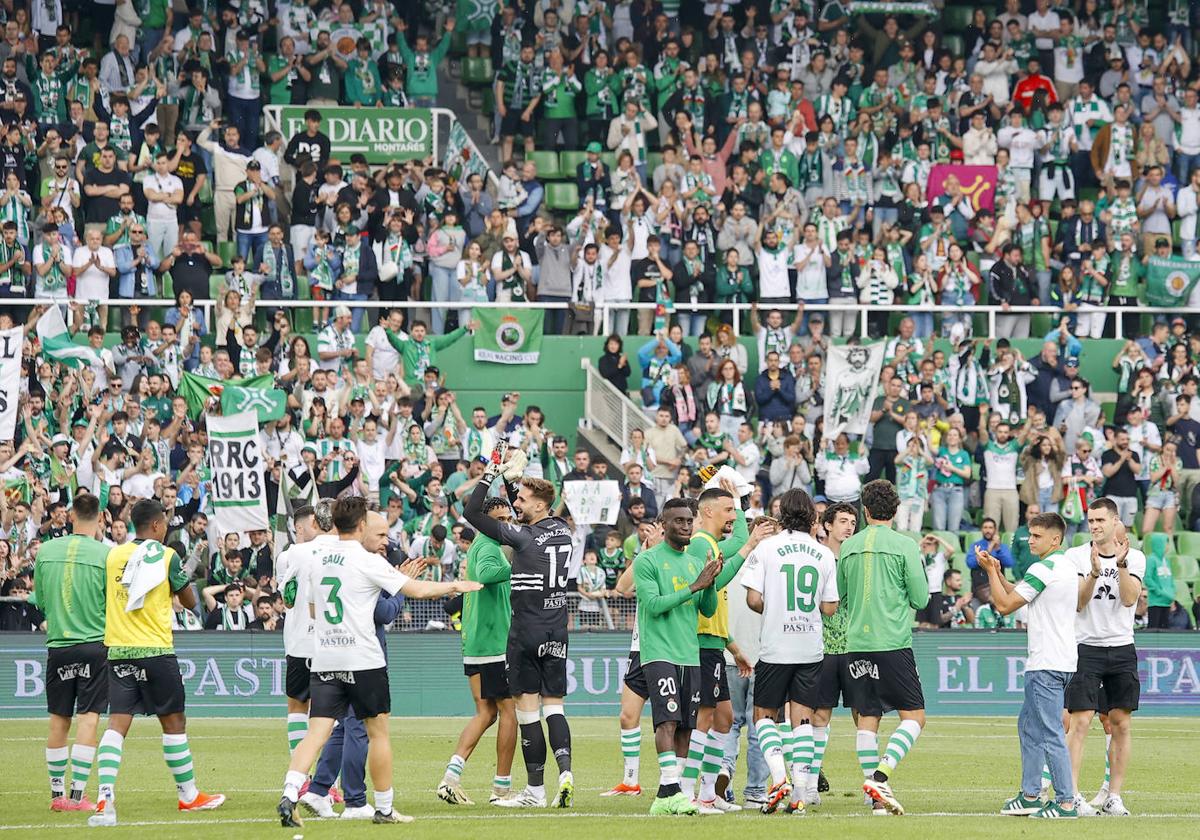 El Racing-Mirandés, en imágenes