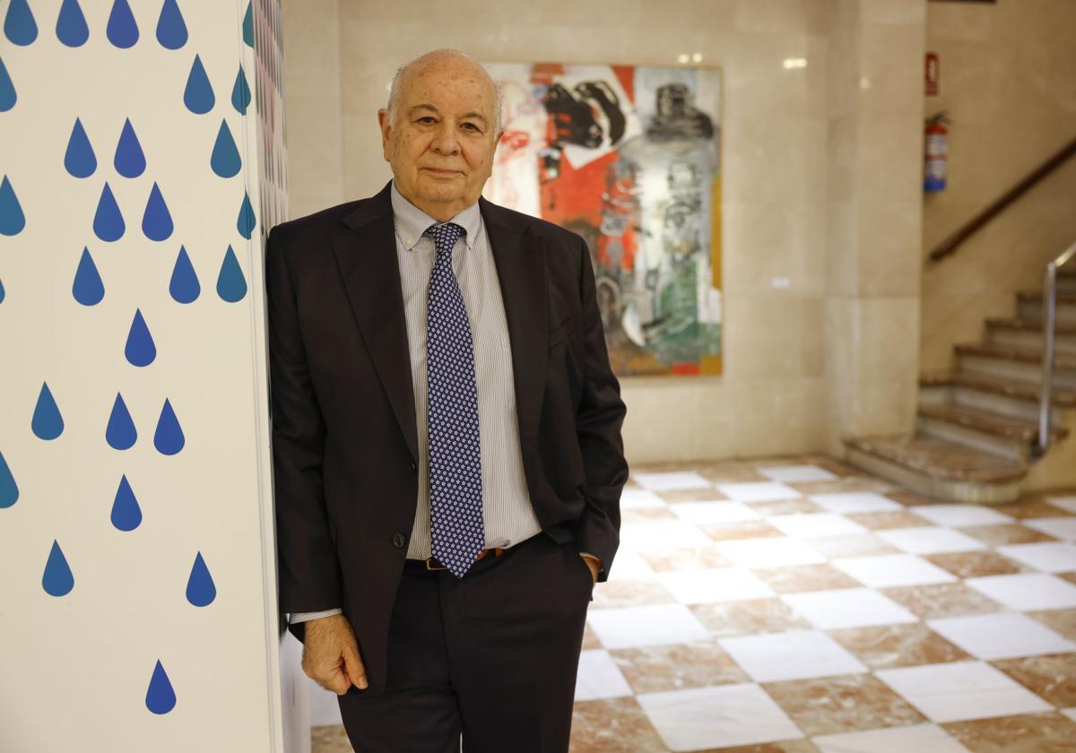 Indalecio Sobrino, en el Teatro Casyc, el día de la presentación de la Feria de Santiago 2024.