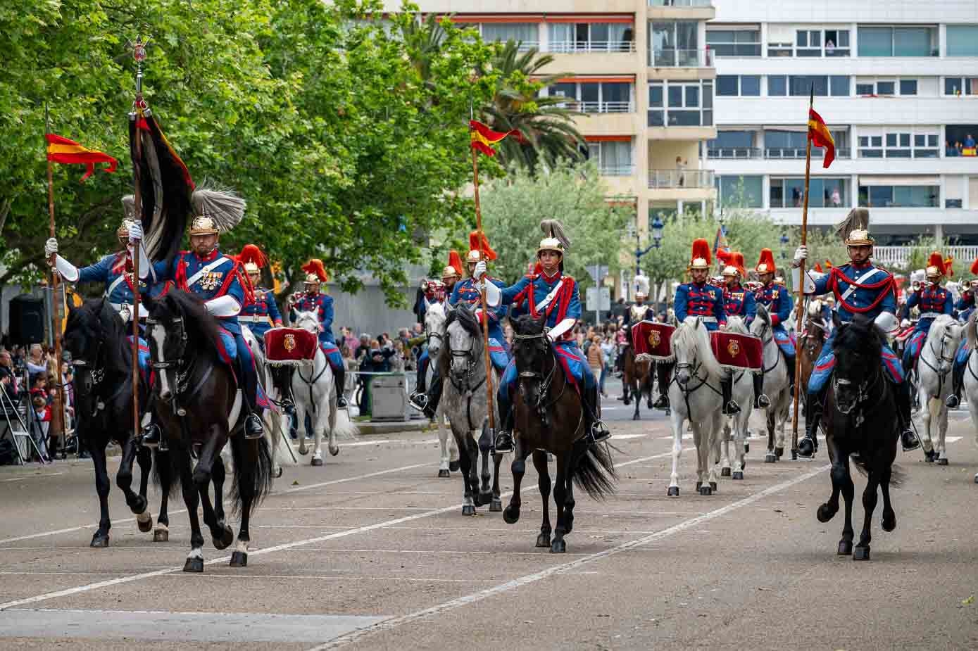 Los caballos de pura raza española de la Guardia Real.