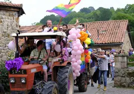 Participantes en el desfile del Agrogay celebrado el año pasado en Barcenillas.