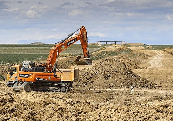 Obras en el tramo Palencia-Aguilar de Campoo.