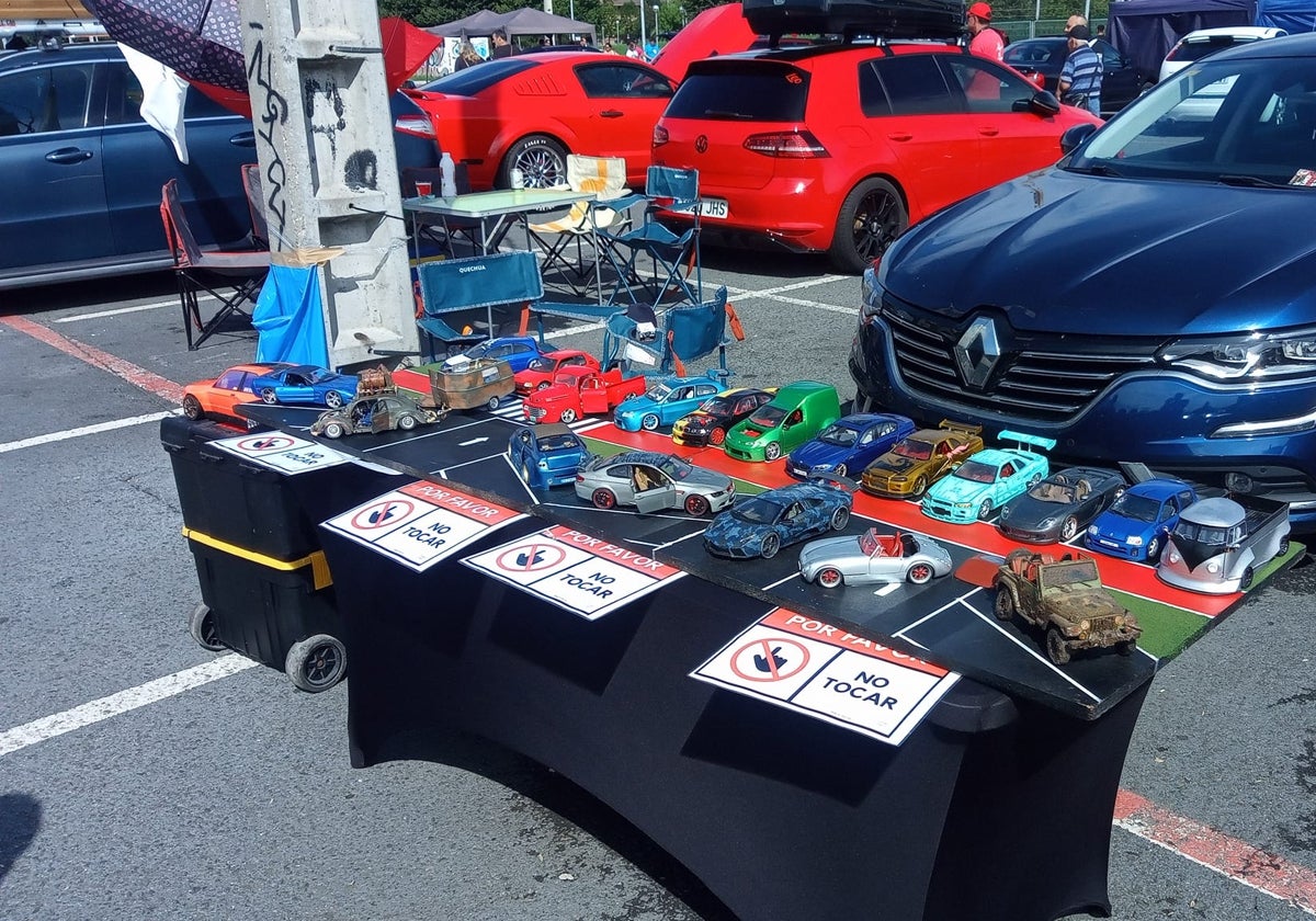 Exposición de coches y maquetas.