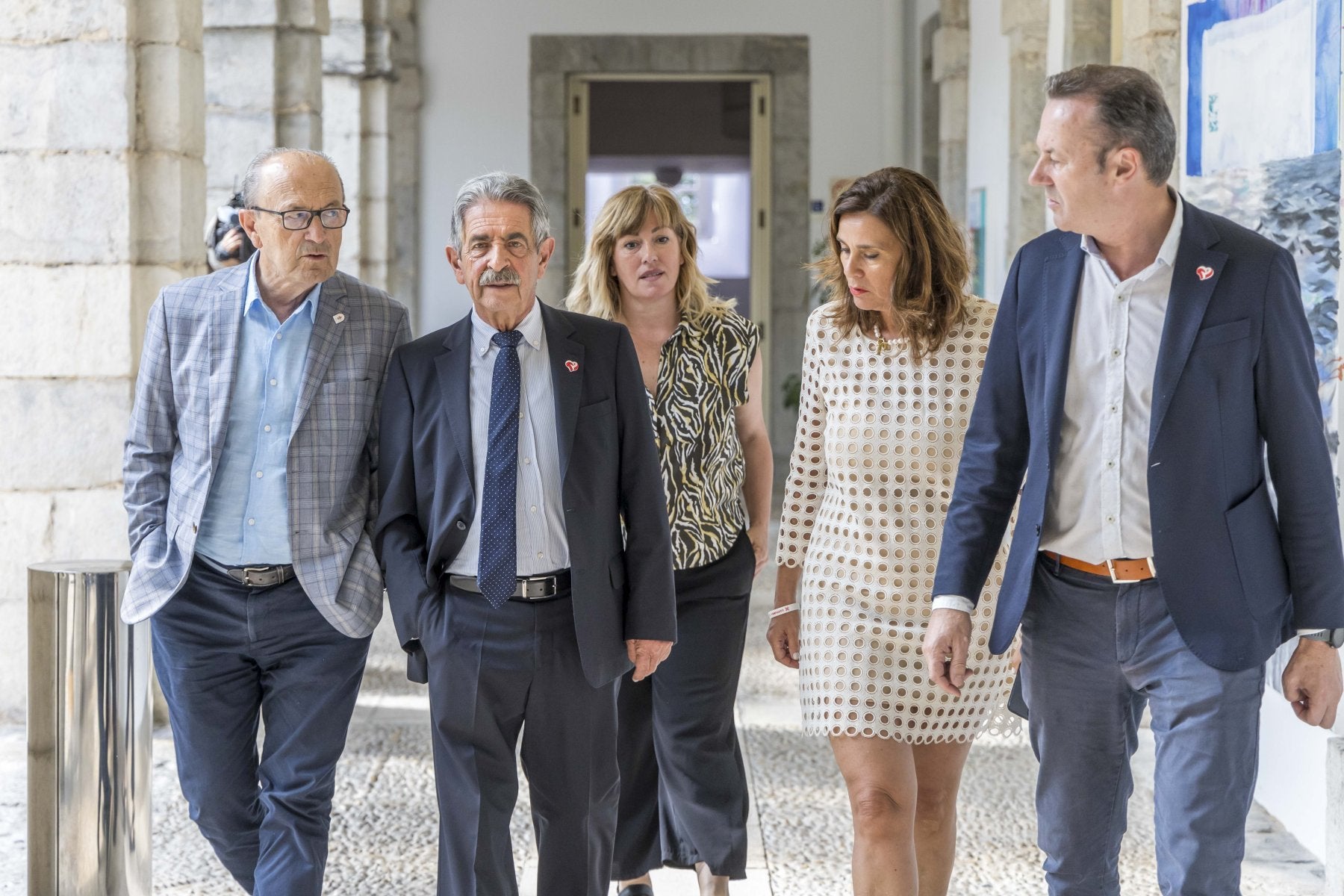 Javier López Marcano, Miguel Ángel Revilla, Rosa Díaz, Paula Fernández y Guillermo Blanco.