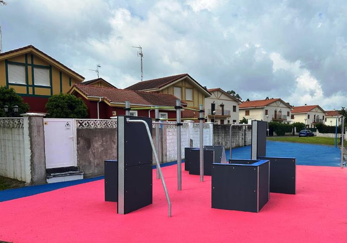 Pista de 'parkour' en el barrio La Hoya.