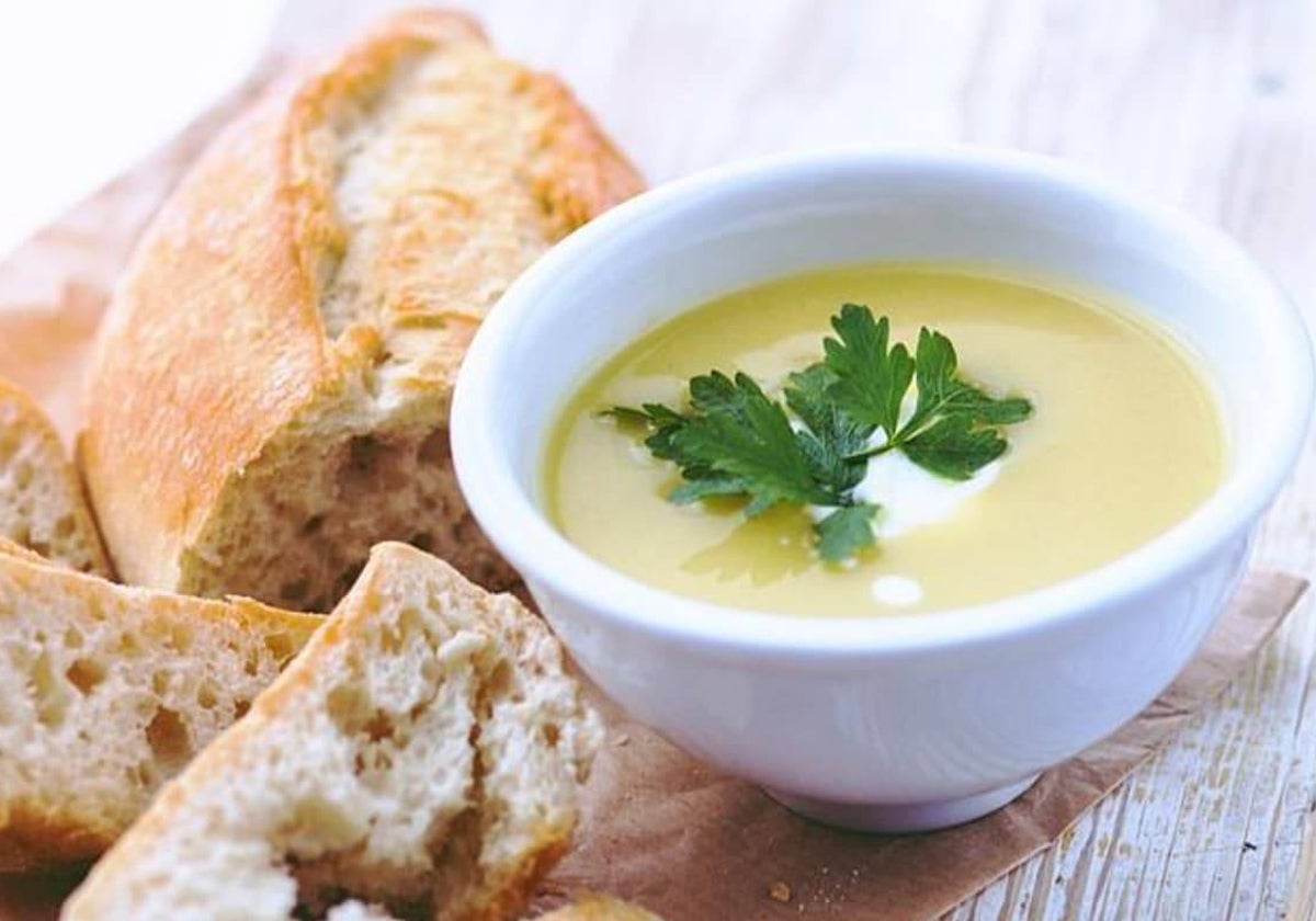 Una deliciosa vichyssoise lista para tomar.