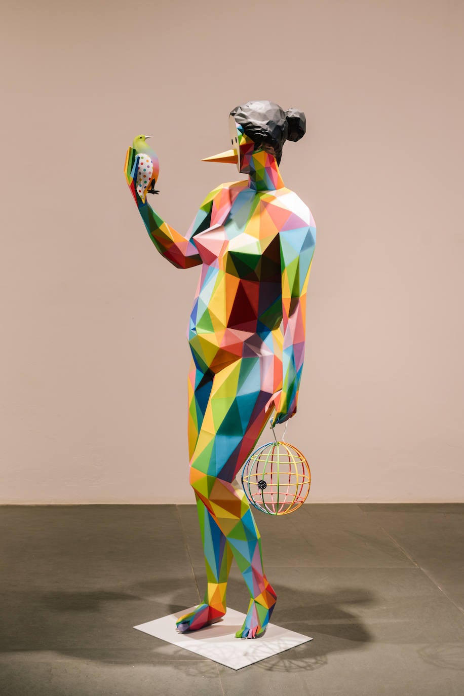 Obra del santanderino Okuda. 'Venus paloma', 2024.