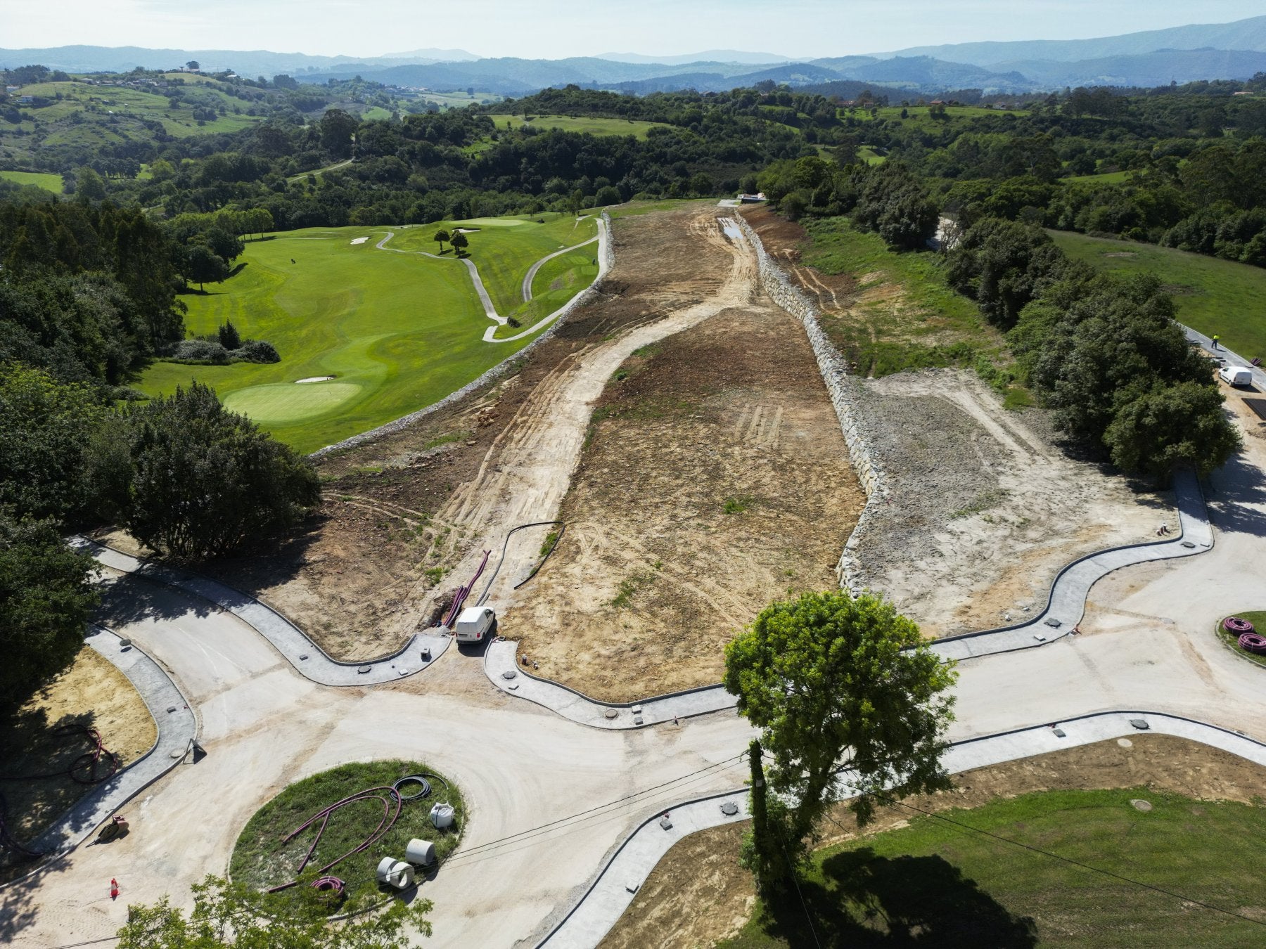 Una de las áreas en las que se proyecta la construcción de una parte de la futura urbanización, junto al campo de golf de Santa Marina.