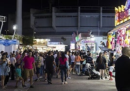 Imagen de archivo de las ferias en el parquing de El Sardinero