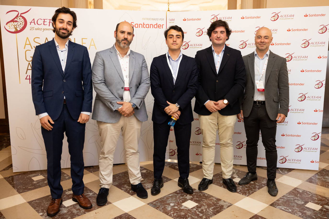 Jaime de Benito, Guillermo Cuesta, Pablo Fernández, Guillermo Cabrero y Luis Miguel Tirador.