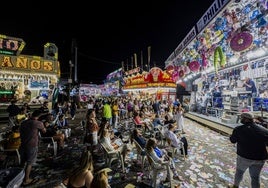 Imagen de las ferias de Santiago, en el aparcamiento de El Sardinero.