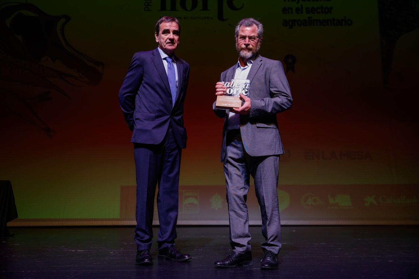 Ignacio Pérez, director general de El Diario Montañés, y Javier Campo.