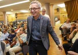 El ensayista José María Lassalle, a su llegada al Ateneo de Santander.