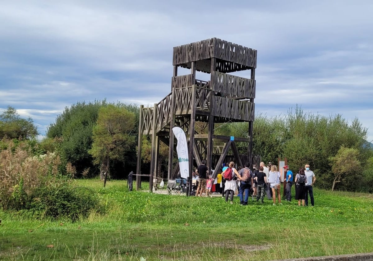 Actividades en el observatorio de las marismas de Noja.