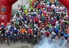 Captura de un vídeo de la primera etapa de la Cantabria Bike Race.