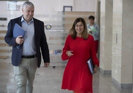 Luis Ángel Agüeros y María José Sáenz de Buruaga en una fotografía de archivo.