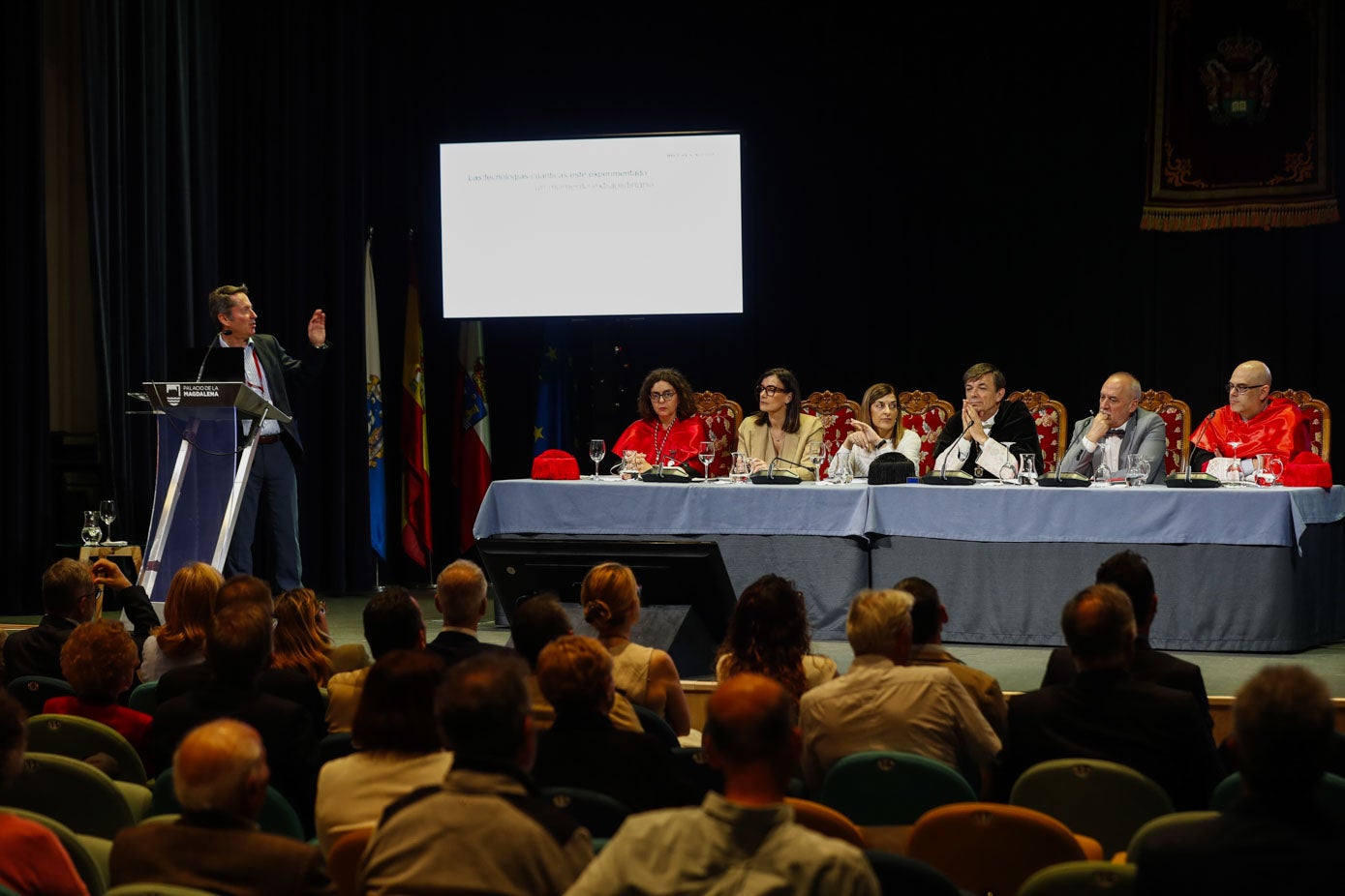 Cirac, en un momento de la lección inaugural sobre 'Tecnologías cuánticas: ¿sueño o realidad?'.