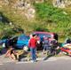 Imagen principal - Rescatado ileso un espeleólogo guipuzcoano en la cueva La Gándara de Soba