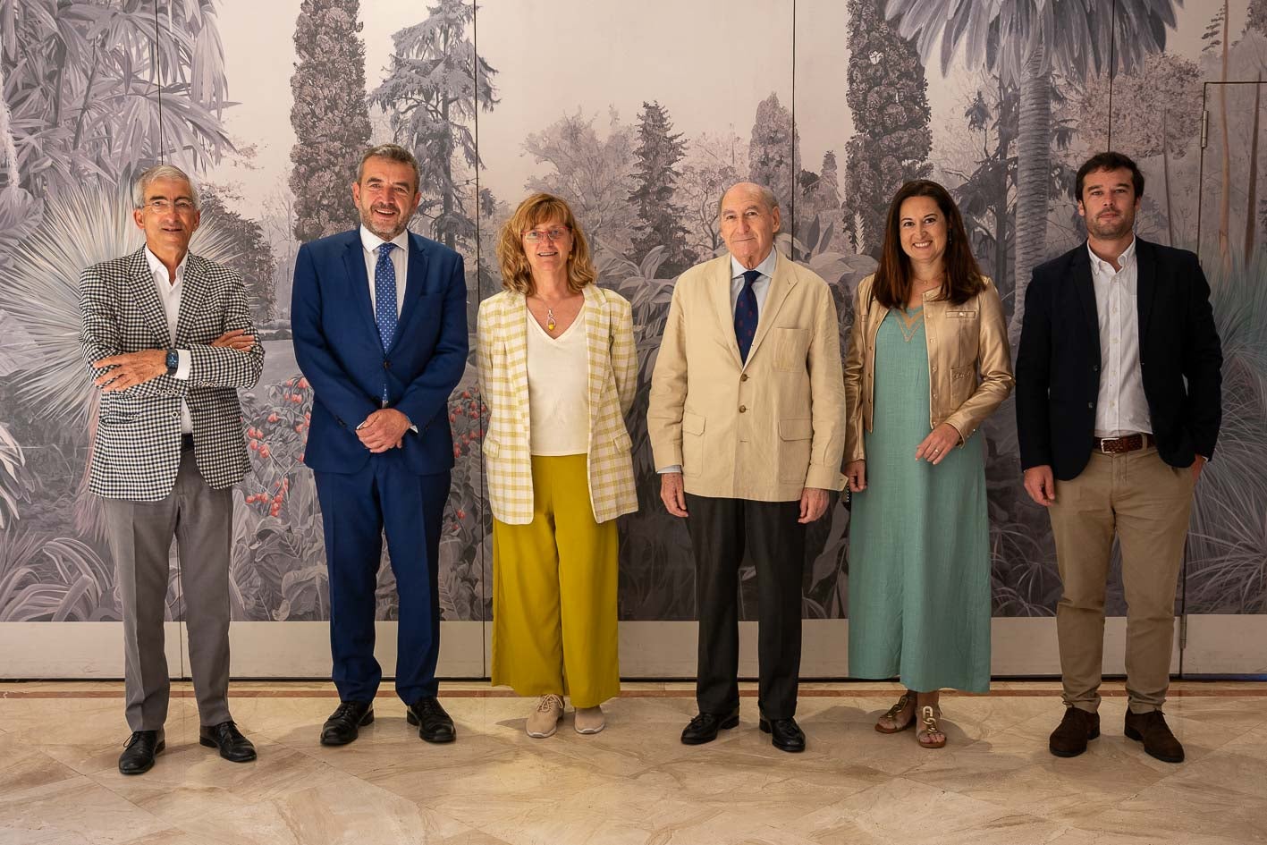 Juan de Miguel, David González, Natividad Fernández, Eduardo Zúñiga, Elena Iglesias y Álvaro Gómez.