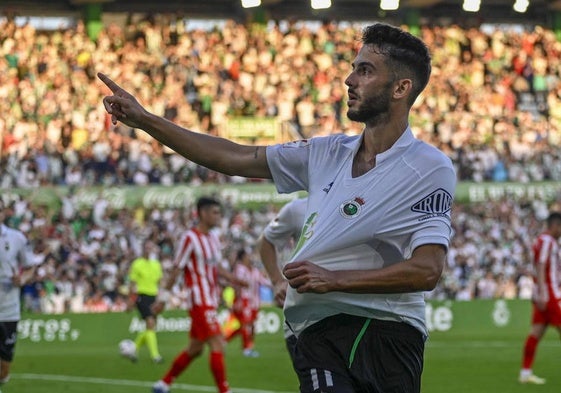 Andrés Martín, esta temporada con la camiseta del Racing.