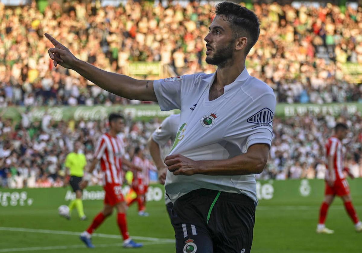 Andrés Martín, esta temporada con la camiseta del Racing.