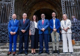 Miguel González, Roberto Fernández, Raquel Gómez, Ángel Pazos, Sergio Silva y María José González Revuelta.