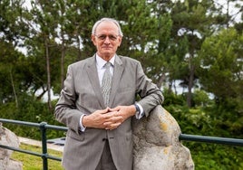 Antón Costas, ayer en el Palacio de La Magdalena, en Santander.