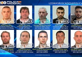 Dos pederastas, tres narcos y un sicario, entre los fugitivos más buscados de España