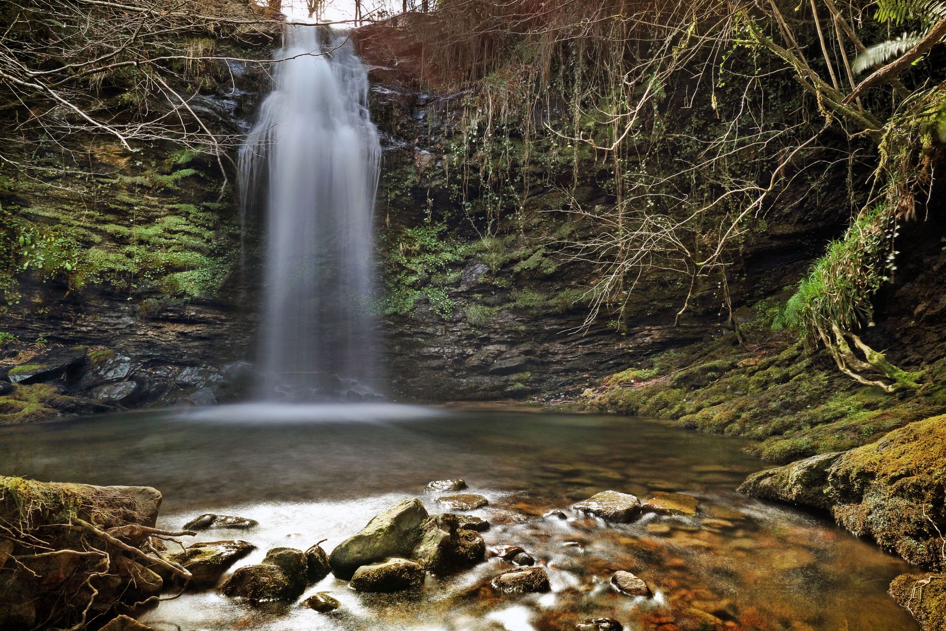 Cascada de Lamiña.