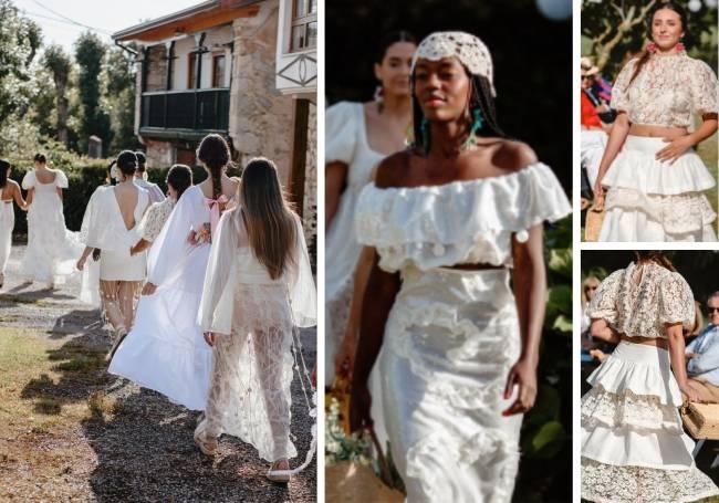 Imágenes del desfile de Gabriela López con su colección 'Galoz'.